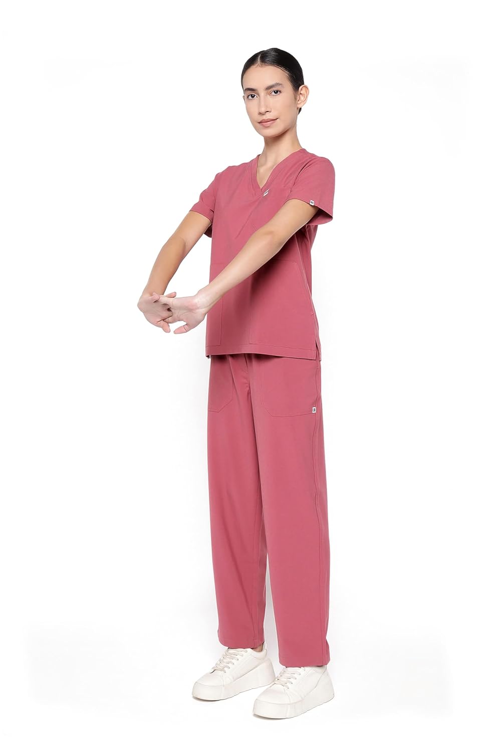 Ecoflex Women’s 5-Pocket NewGen Scrub Suit (Mauve, L)
